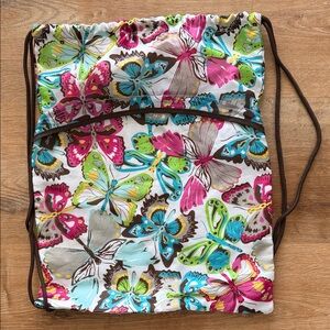 Thirty-One Multicolor Nylon Butterfly Backpack